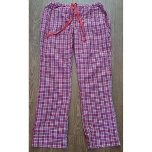 Vineyard Vines Lounge Pajama Pants Size S Red Plaid Drawstring Pockets